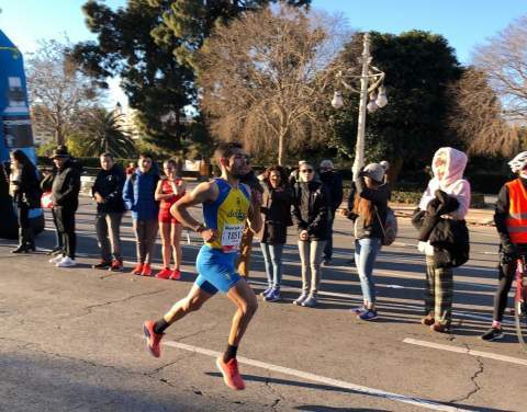 Nizar Lakhlifi en el 10K Valencia Ibercaja, el domingo.