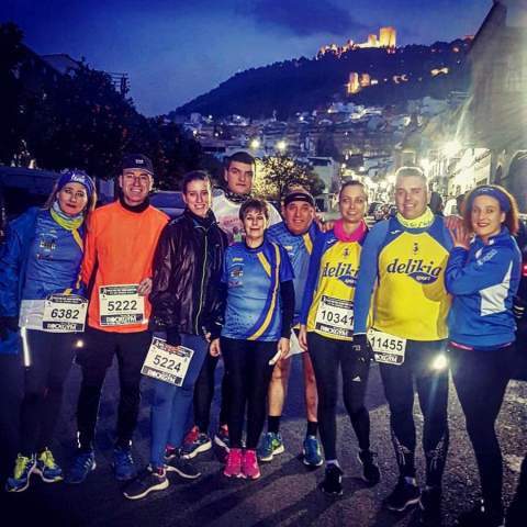 Miguel Todolí y Teresa Poquet con otros participantes en Jaén.