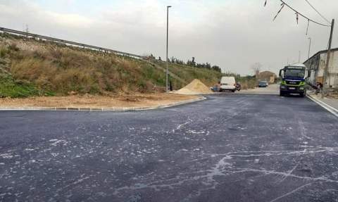 Obras de mejora en el pol&iacute;gono del Real de Gandia.