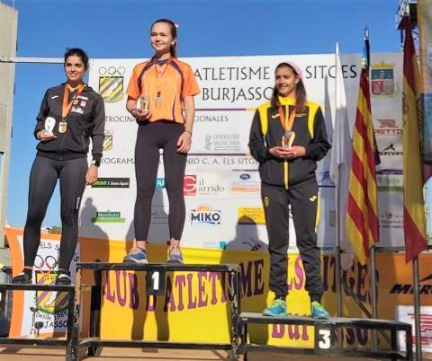 Zaira Zafra, tercera en el podio en Burjassot.