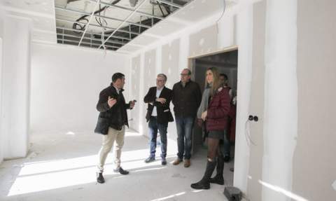Visita a las obras del Casal Jove. Visita a las obras del Casal Jove.