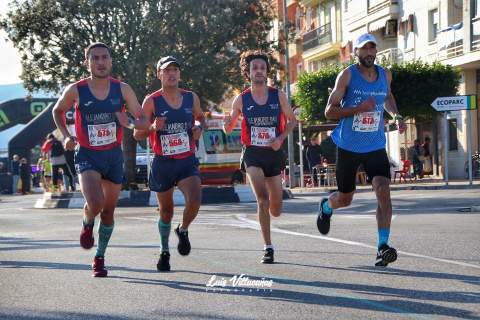 Los cuatro primeros. / Foto: Luis Villaca&ntilde;as