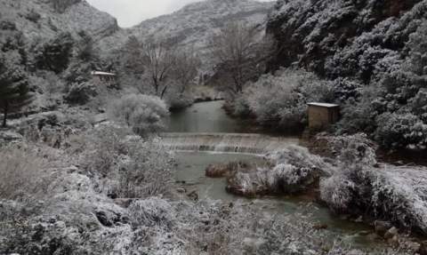 Nieve en el Racó del Duc.