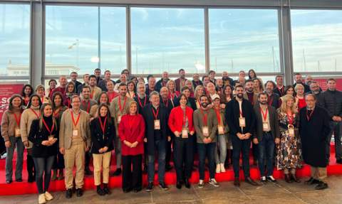 Delegaci&oacute;n de socialistas valencianos en A Coru&ntilde;a.