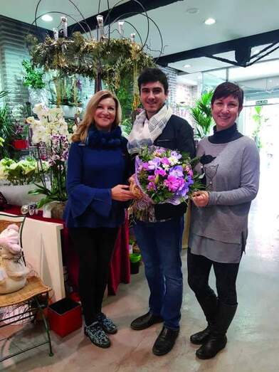 José David Sanfélix en Inma Floristas.