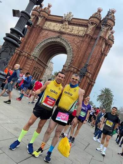 Fernando Robles y Joaquín Canet en Barcelona.