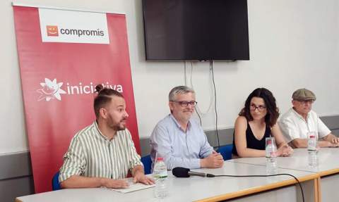 Alberto Ibáñez, Josep Alandete, Aitana Mas y Vicent Pellicer en junio de 2022. Alberto Ibáñez, Josep Alandete, Aitana Mas y Vicent Pellicer en junio de 2022.