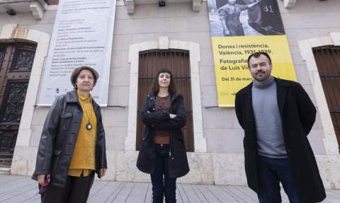 Cristina Escriv&agrave;, Carme Melo i Nahuel Gonz&aacute;lez.
