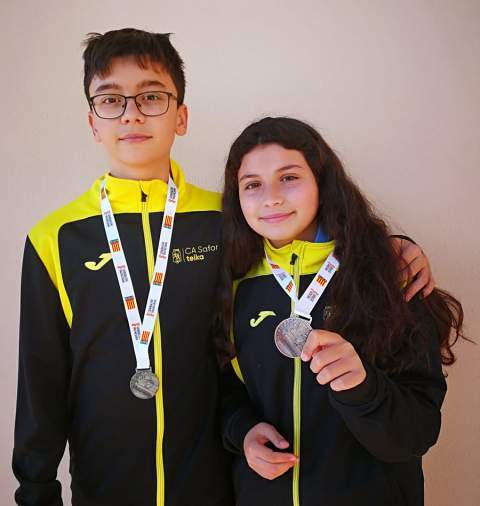 Los hermanos Adri&aacute;n y Naiara P&eacute;rez.