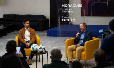 Ximo Más con Juan Carlos Moragues. Ximo Más con Juan Carlos Moragues.