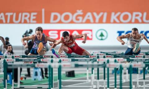 Llopis durante el europeo de Estambul. Llopis durante el europeo de Estambul.