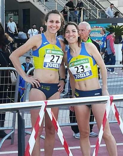 Pilar Rubio y Marian Ruiz en el nacional de Sagunt.