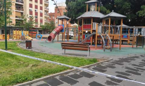 Parque cerrado en Jardinets.