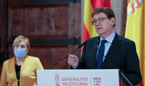 Barcel&oacute; y Puig, en rueda de prensa.