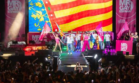 David Pérez, Mr Gay Comunitat Valenciana 2022 en la final de Mr Gay España en Madrid. David Pérez, Mr Gay Comunitat Valenciana 2022 en la final de Mr Gay España en Madrid.