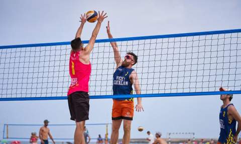 Vichy Catalan Mediterranean Beach Volley en Gandia.