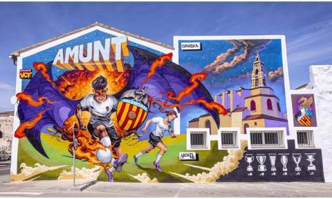 El nuevo mural.