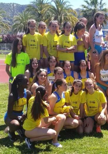 Chicas cadetes del CA Safor en X&agrave;tiva.