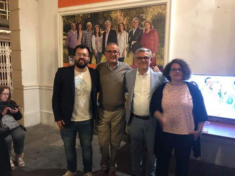 Los cuatro ediles de Compromís Més Gandia Unida.