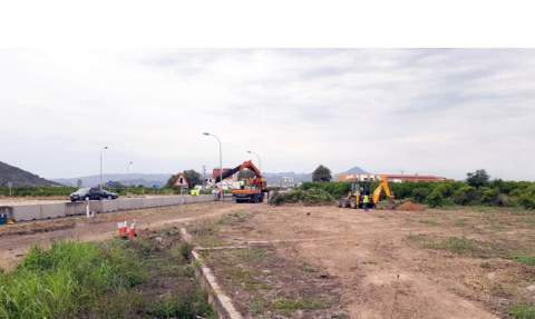 Una vista de las obras.