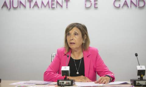Liduvina Gil, en rueda de prensa. Liduvina Gil, en rueda de prensa.
