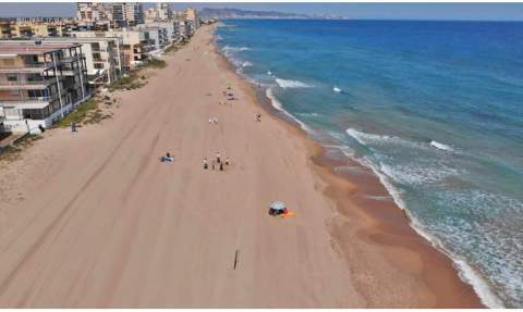 Playa de Tavernes. Playa de Tavernes.