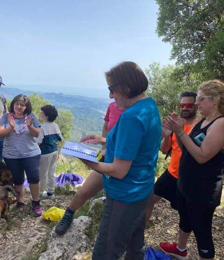 Subida al Cim de la Safor como homenaje a Toni Herreros.