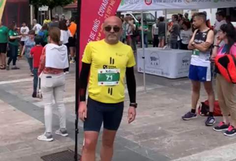 Alejandro Jiménez en el Medio Maratón de la Reconquista.