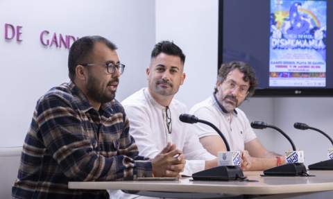González, Samblás y Mascarell, en rueda de prensa. González, Samblás y Mascarell, en rueda de prensa.