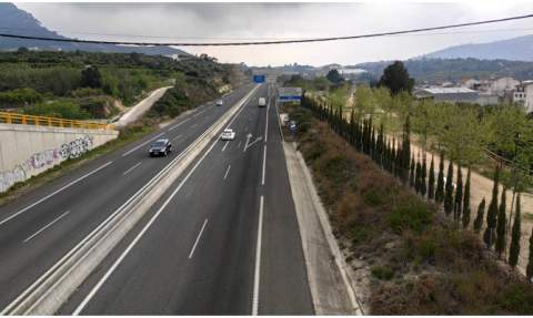 Autovía del Morquí a su paso por Llocnou. Autovía del Morquí a su paso por Llocnou.