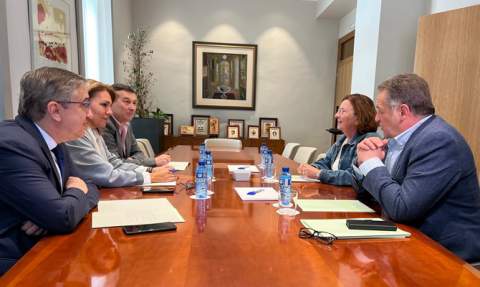 Reuni&oacute;n con el conseller de Sanidad.