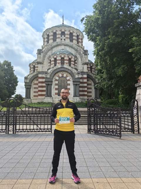 Blagovest Borislavov en el Medio Maratón de Pleven.