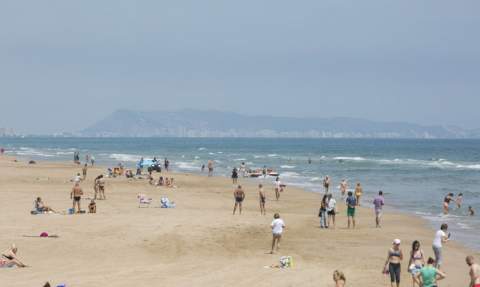 Playa de Gandia, hace unos días. Playa de Gandia, hace unos días.