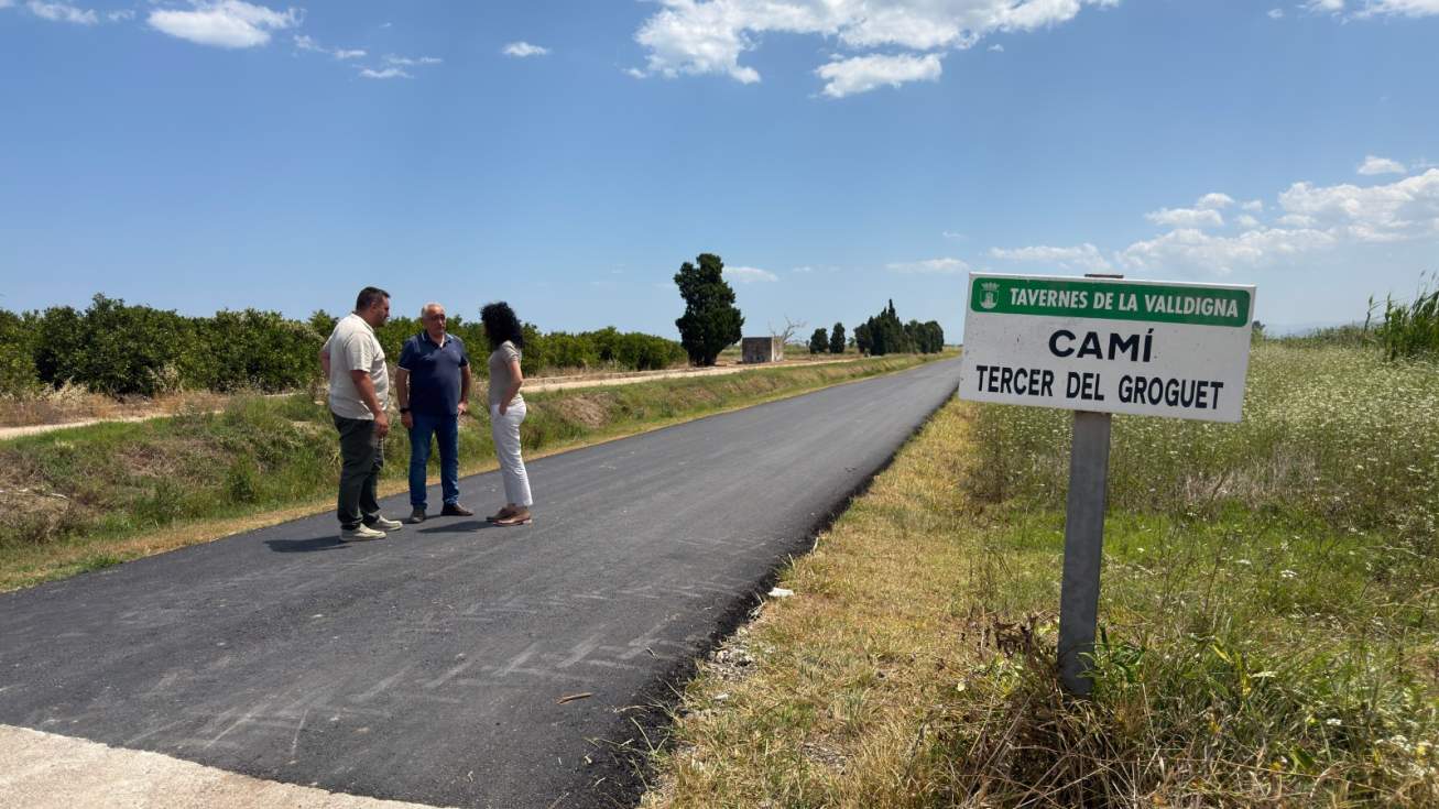 L’Ajuntament de Tavernes asfalta dos quilòmetres de camins rurals