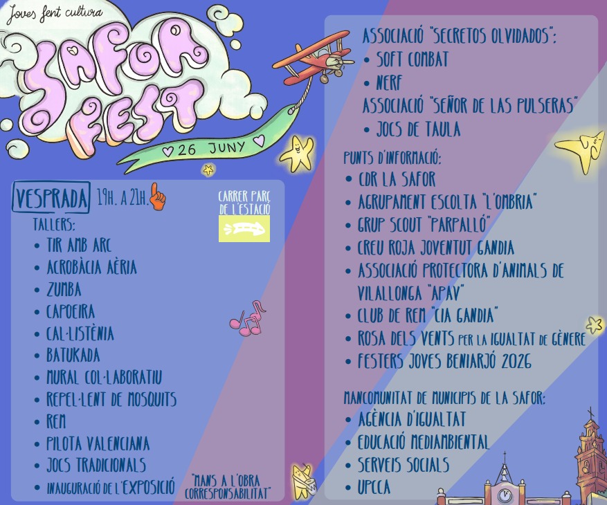 Beniarjó acull el pròxim divendres 26 de juny una nova edició del SaforFest