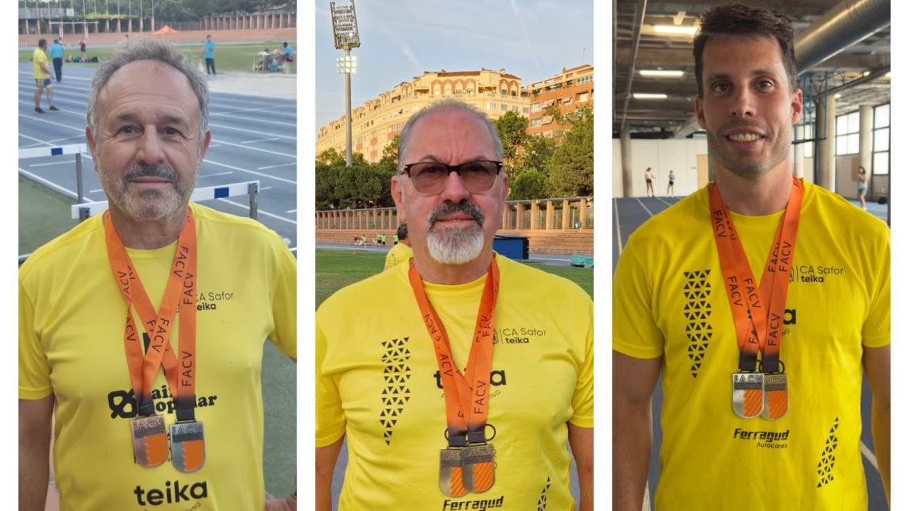 Sis medalles per al Safor Teika en el Campionat Autonòmic Màster a l'Aire Lliure