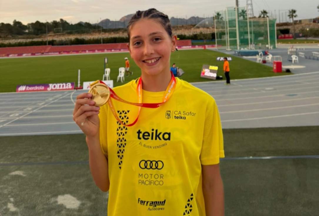 Adriana Solanes, del Safor Teika, revalida el títol de campiona d’Espanya cadet en els 3.000 metres llisos