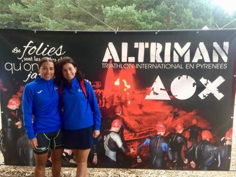 Sara Molina y Suni Perales en el Altriman.