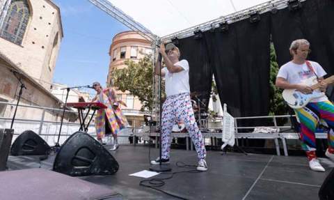 Varry Brava el a&ntilde;o pasado en la plaza Major de Gandia.