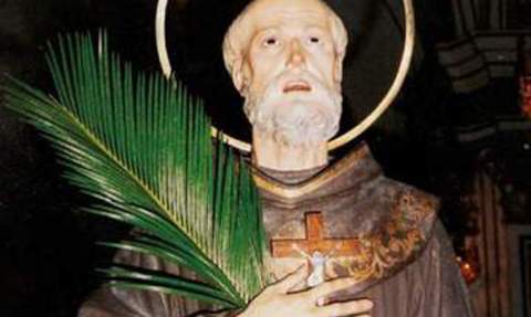 Talla del beato Carmelo en el Real de Gandia. Talla del beato Carmelo en el Real de Gandia.