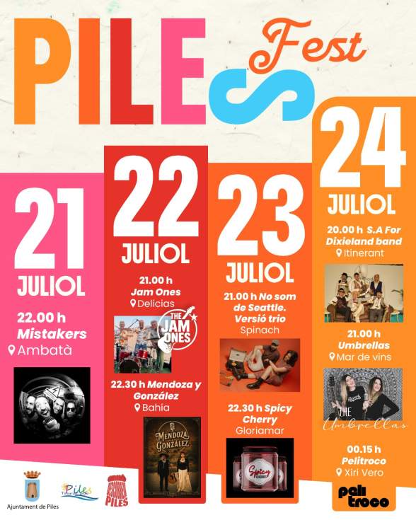 Arriba Piles Fest 2026 amb música en directe al carrer i molta festa
