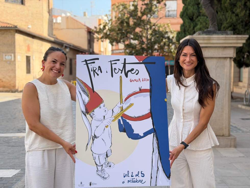 Gandia presenta el cartell anunciador de la Fira i Festes 2026, obra de l’artista local Isabel Lluch Durà