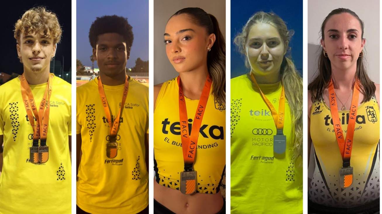 Deu medalles per al CA Safor Teika en el Campionat Autonòmic Individual Júnior
