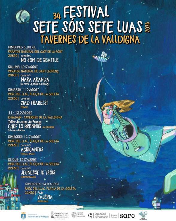 Tavernes enceta la 34a edició del Festival Sete Sóis Sete Luas amb ritmes mediterranis