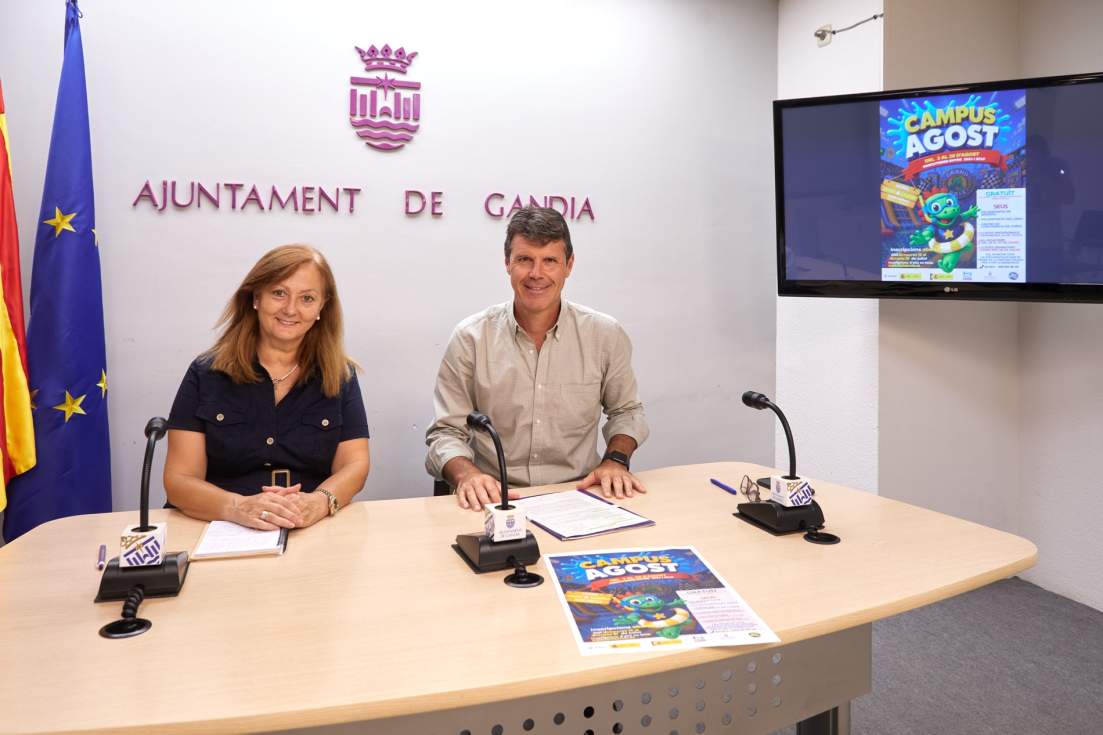 Una nova edició del Campus Agost per a facilitar la conciliació familiar, impulsada per Gandia