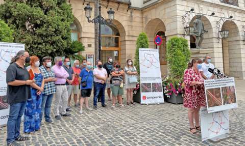 Rueda de prensa ayer en Gandia. Rueda de prensa ayer en Gandia.