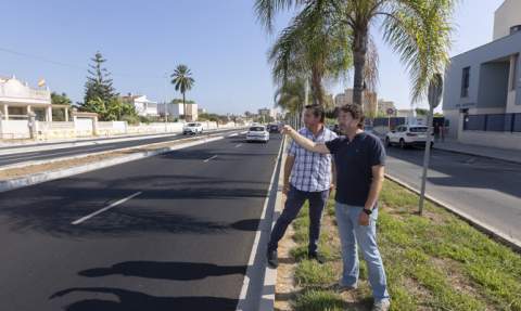 Campos y Mascarell, en el bulevar.