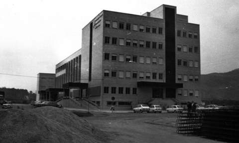 El hospital en los a&ntilde;os 70.