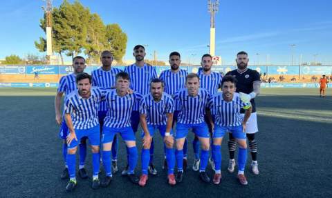 Un once titular del Gandia en la pasada temporada.