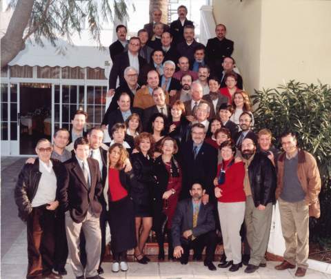 Trabajadores en los años noventa.
